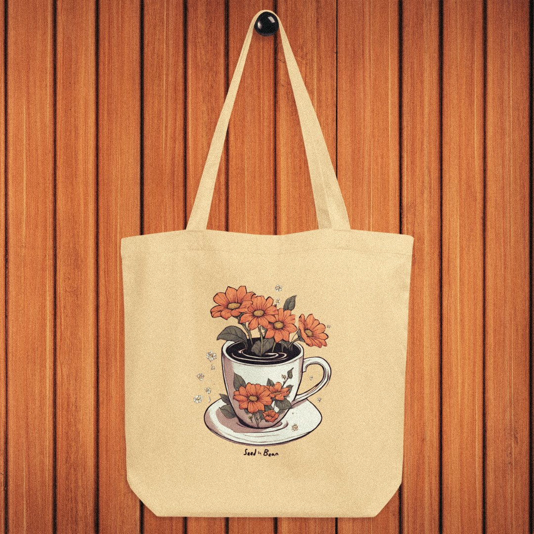 Coffee Bloom Eco Tote Bag - Seed to BeanTote BagSeed to Bean