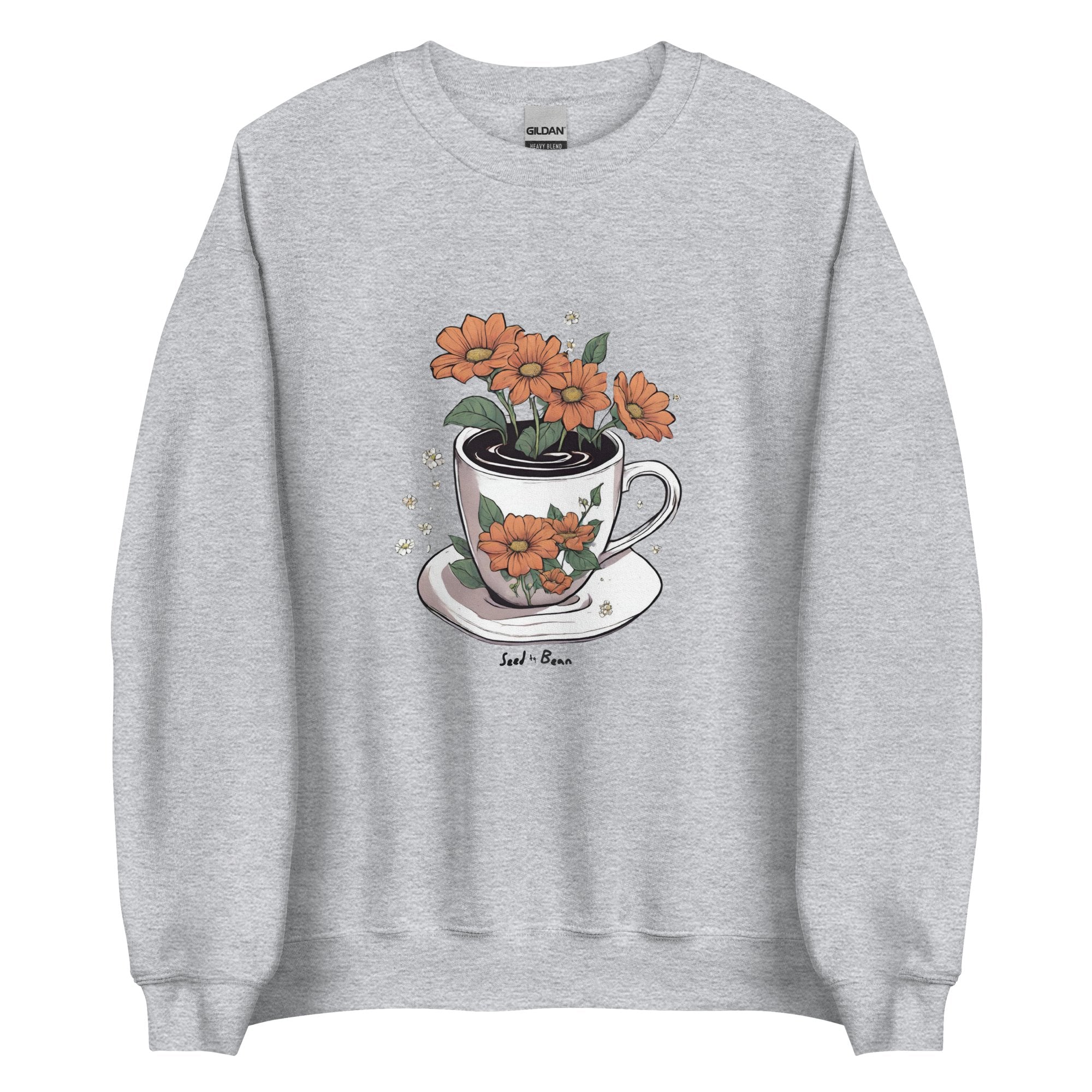 Coffee Bloom Unisex Sweatshirt - Seed to BeanSweatshirtSeed to Bean