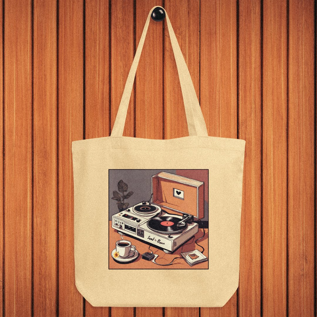 Tune In Eco Tote Bag - Seed to BeanSeed to Bean